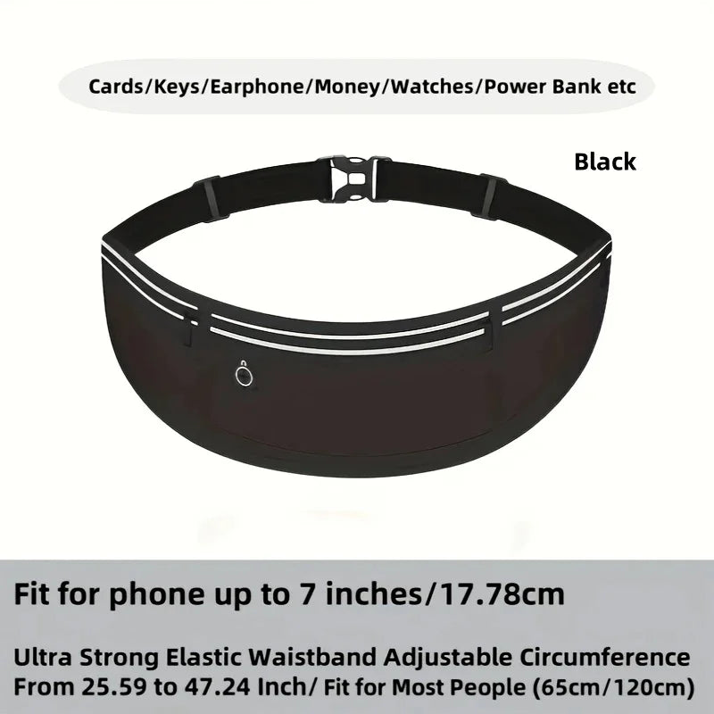 Running Waist Bag Sports Waist Pack Wallet Adjustable Men Women Running Pouch Belt Phone