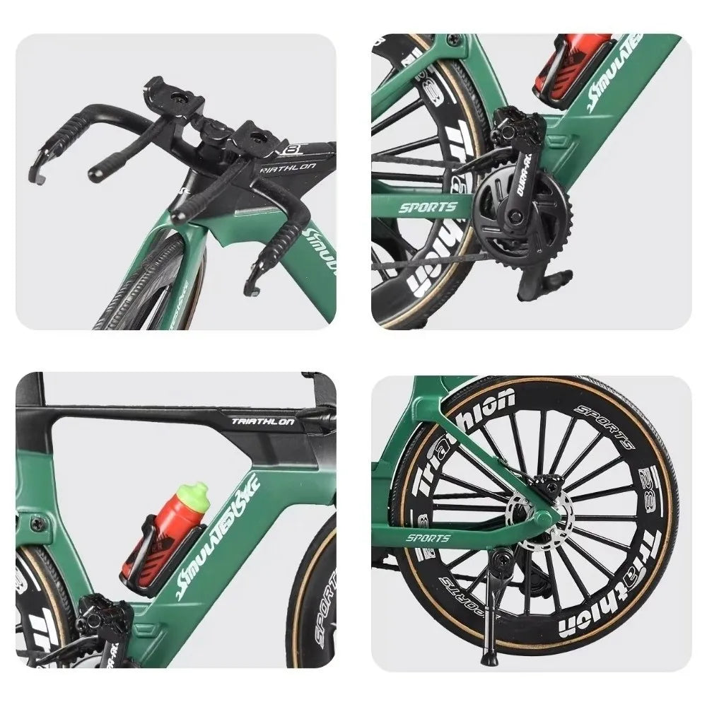 Road Bike Model Red Blue Green 1:8 Collectible Bike T