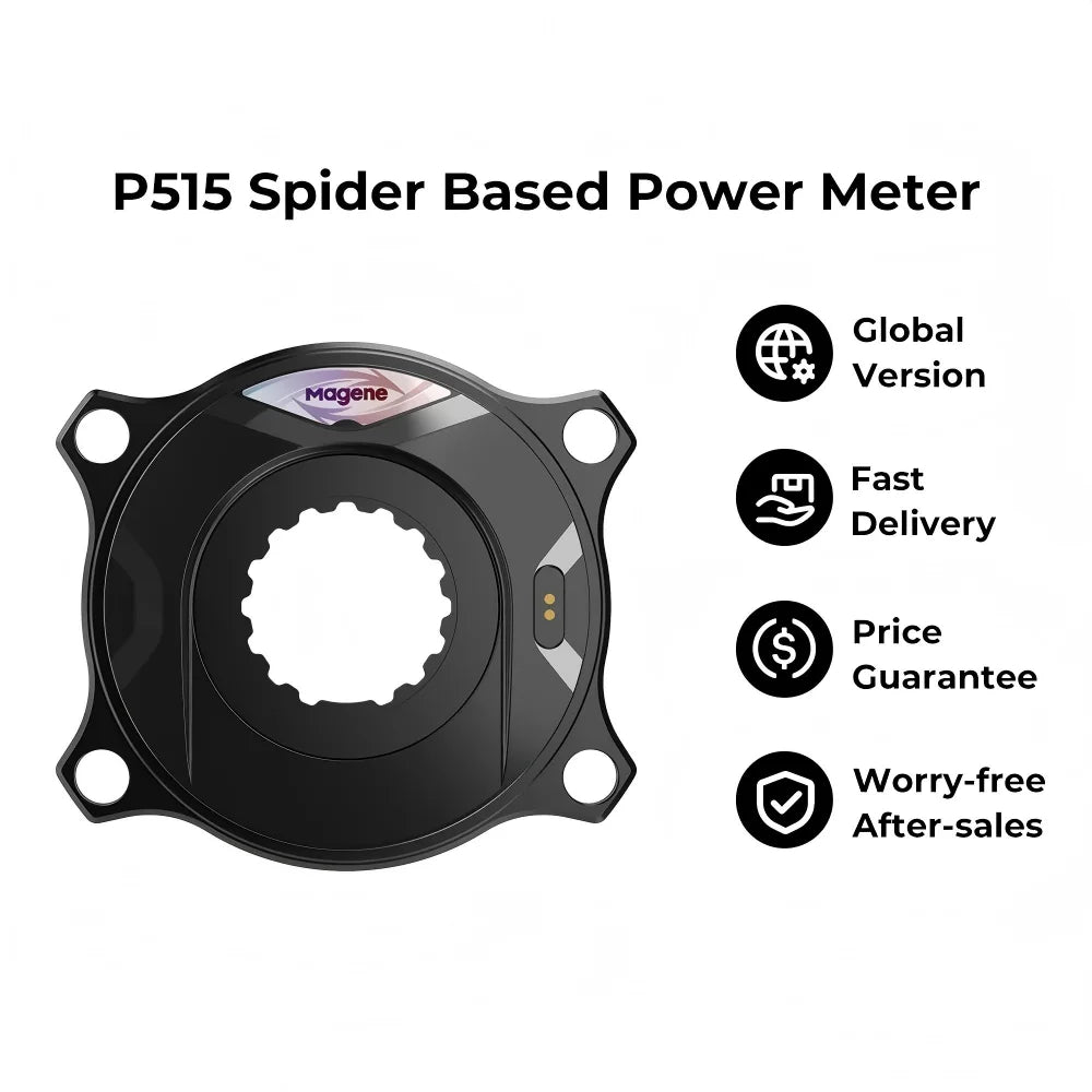 Magene P515 Power Meter Spider Based 4 Bolt 110 BCD 29mm Spindle ANT+ Bluetooth Cadence Pedal Pedaling Balance Smoothness Cyclin