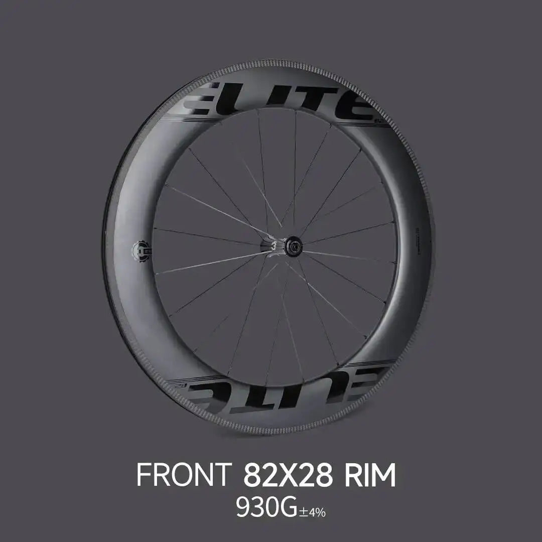 ELITEWHEELS AERO-TT Wheels Carbon Fiber Triathlon Wheelst  V Brake Tubeless Clincher Wheel For TT Bike Racing