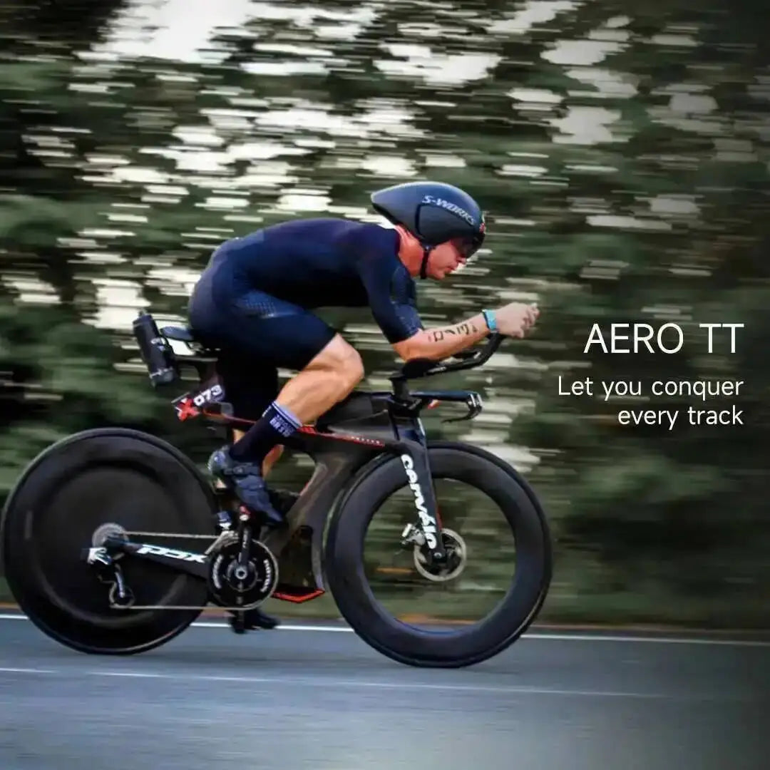 ELITEWHEELS AERO-TT Wheels Carbon Fiber Triathlon Wheelst  V Brake Tubeless Clincher Wheel For TT Bike Racing