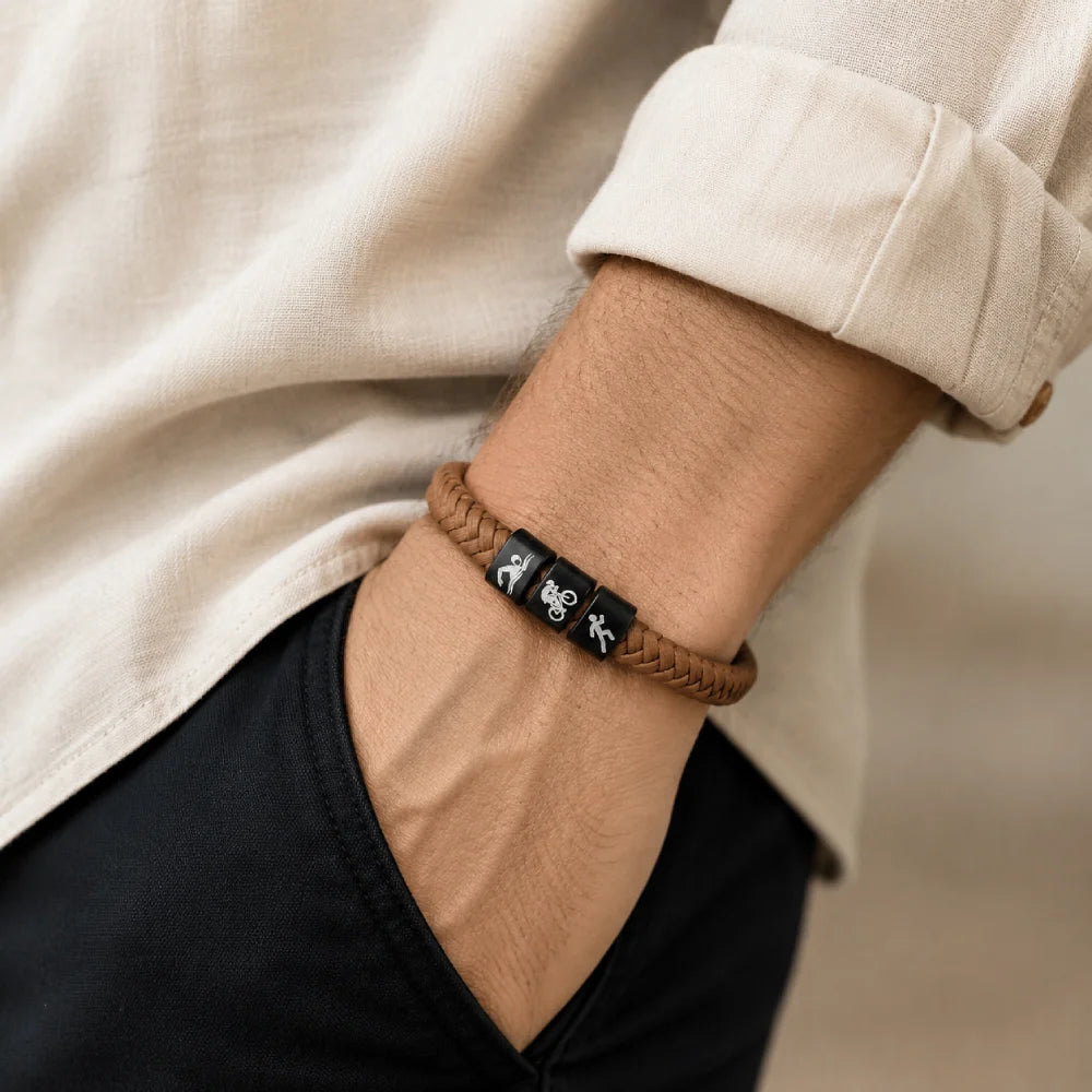 Triathlon Swim Bike Run Bracelet