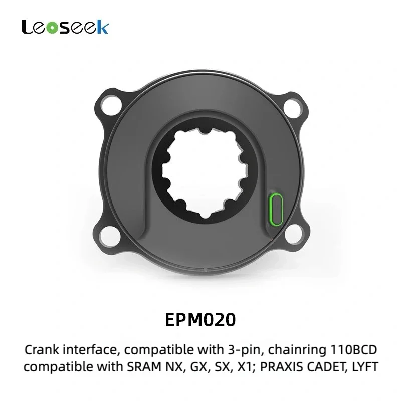 Leoseek Ultralight Power Meter Set Type-C 110BCD ANT+BLUETOOTH 4.0 Spindle Power Meter For Shimano For Sram For Road Bicycle
