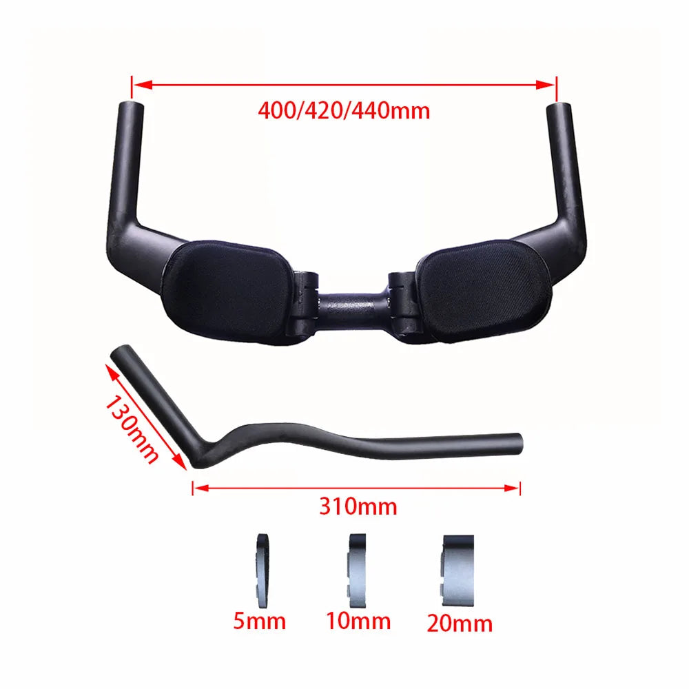 Full Carbon Triathlon Time Trial TT Bike Handlebar, Brand New, UD Matt, 40 cm, 42 cm, 44cm
