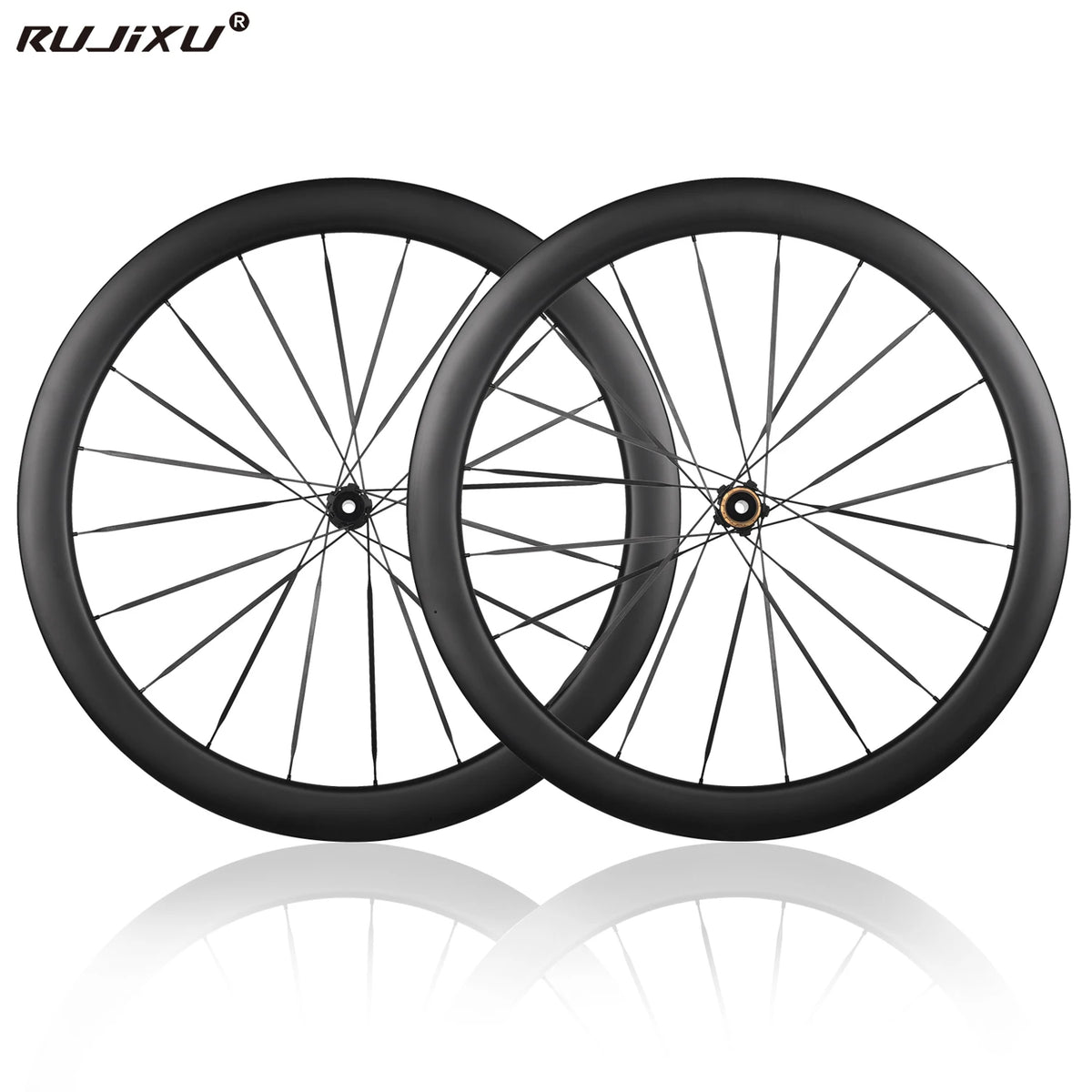 700C 1353g 60mm 5.2mm Carbon Spoke Wheels Road Bike Disc Brake Clincher Tubeless
