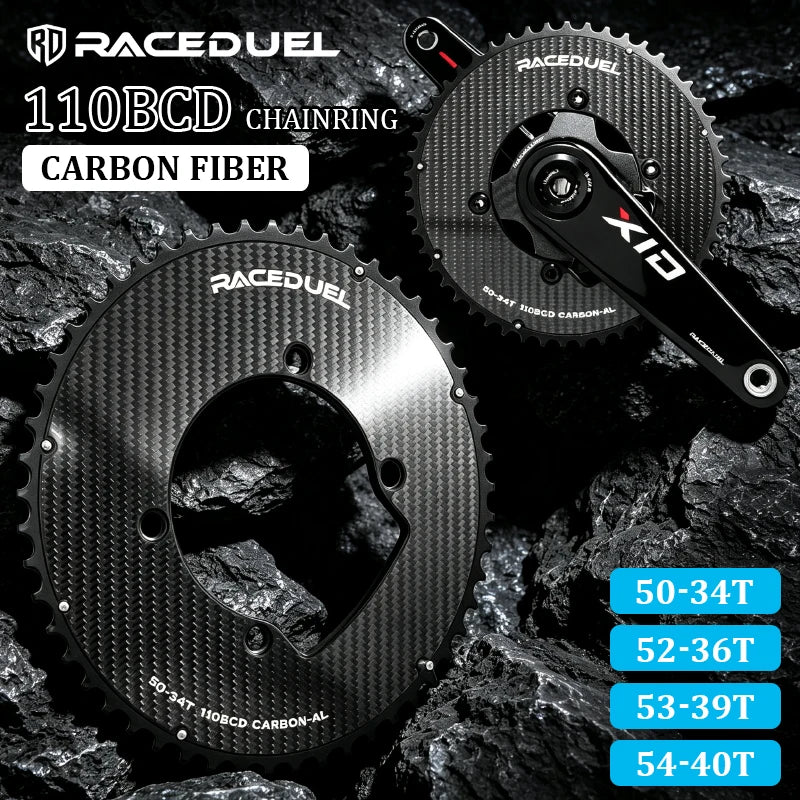 110BCD Bicycle Chainwheel Carbon Fiber for R7000/8000/9100