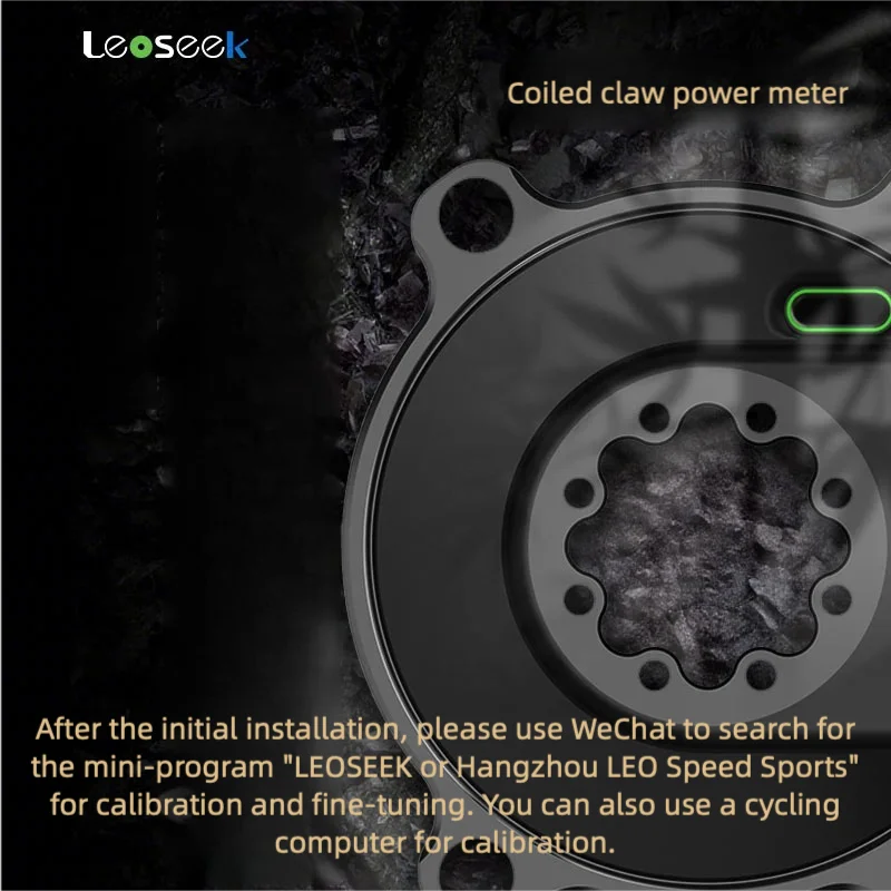 Leoseek Ultralight Power Meter Set Type-C 110BCD ANT+BLUETOOTH 4.0 Spindle Power Meter For Shimano For Sram For Road Bicycle