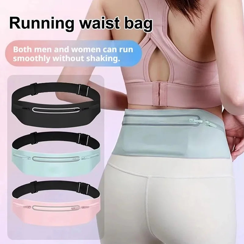 Running Waist Bag Sports Waist Pack Wallet Adjustable Men Women Running Pouch Belt Phone