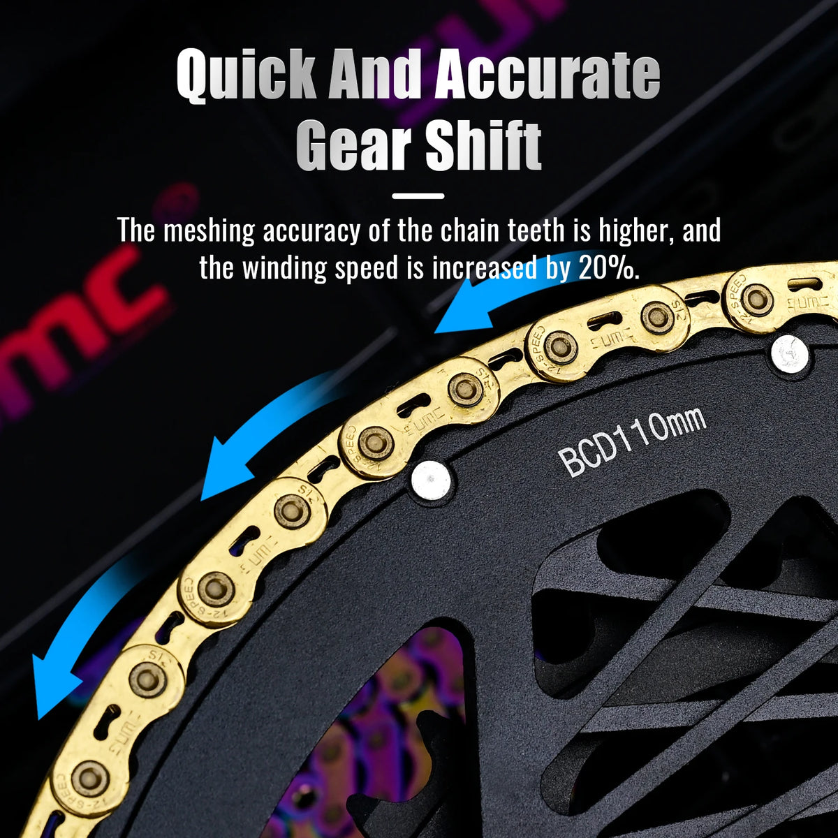12 Speed Bike Chain SL Full/EL Half Hollow 126L MTB Road Chain for Shimano SRAM Campagnolo Rainbow Gold Oil Slick Ultraligh