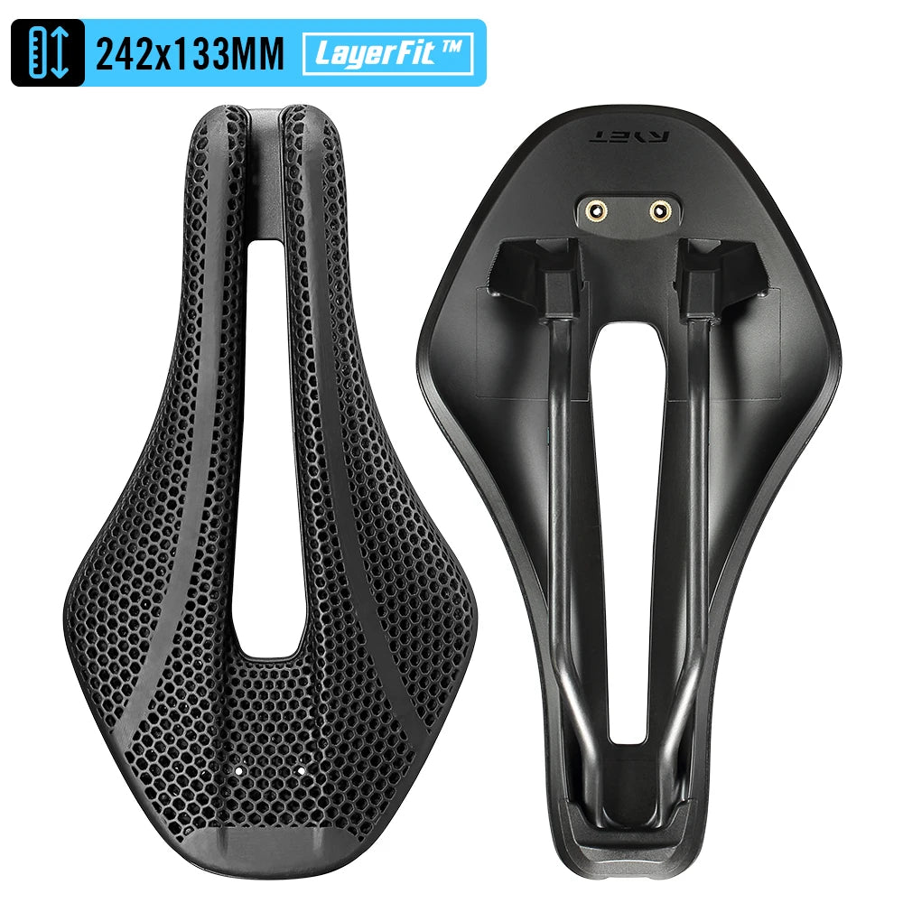 RYET TT01 Triathlon 3D Saddle VCM Short Nose Aero Carbon 3D Printed