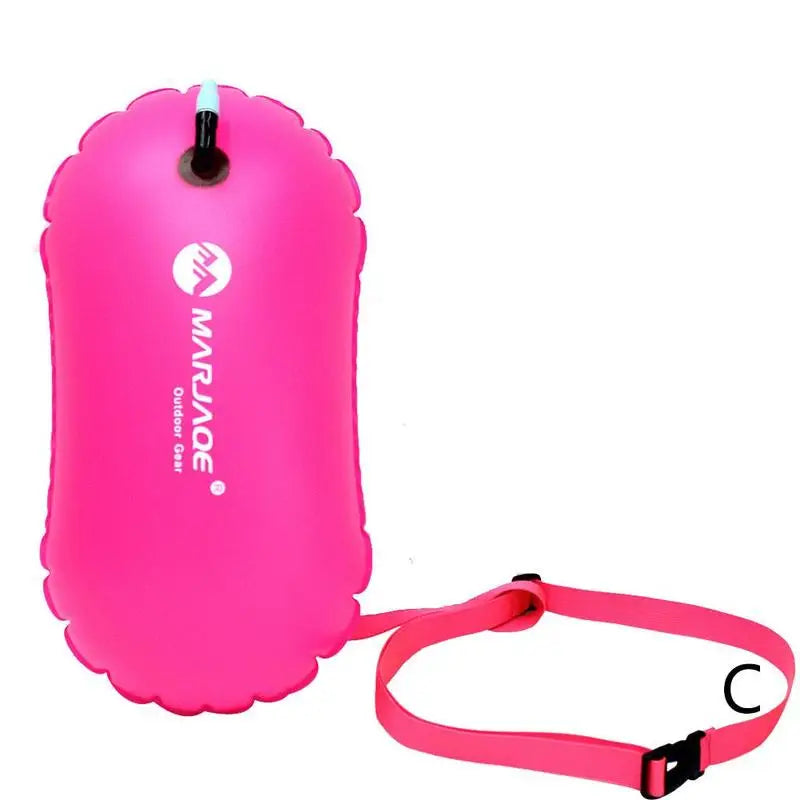 Swimming Pool Buoy Tow Floats Inflatable Life Saving Swim Buoy PVC Inflated Air Drying Bag Drift Bag Pool Accessory Open Water