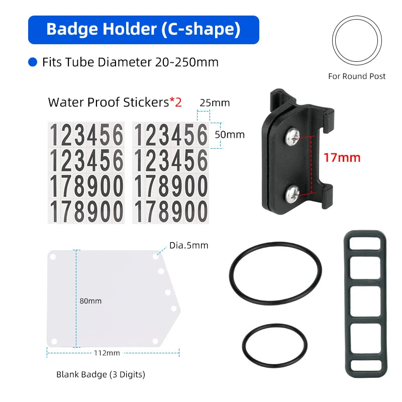 Bicycle Triathlon Racing Number Plate Holde