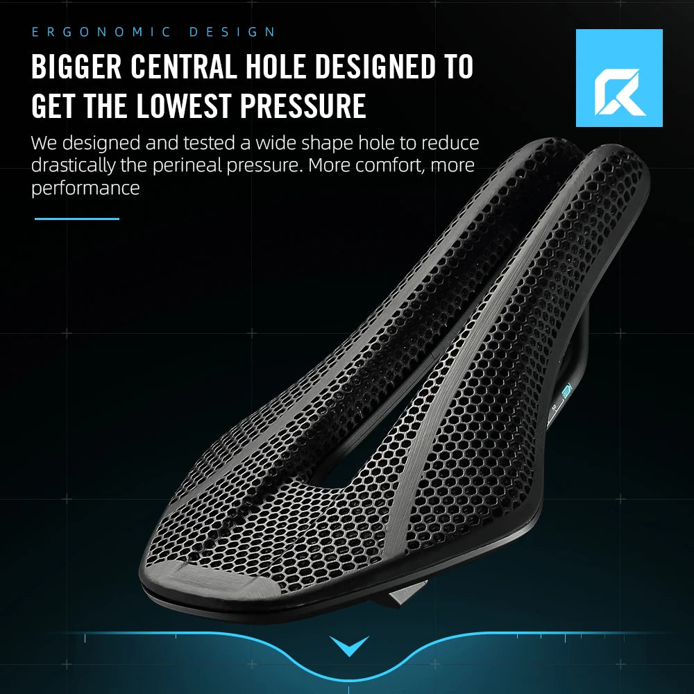 RYET TT01 Triathlon 3D Saddle VCM Short Nose Aero Carbon 3D Printed