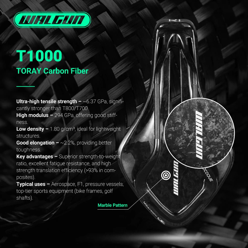 Carbon 3D Printed Bike Saddle 210g Monocoque Oval 7x9mm For TT Triathlon