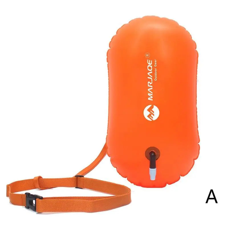 Swimming Pool Buoy Tow Floats Inflatable Life Saving Swim Buoy PVC Inflated Air Drying Bag Drift Bag Pool Accessory Open Water