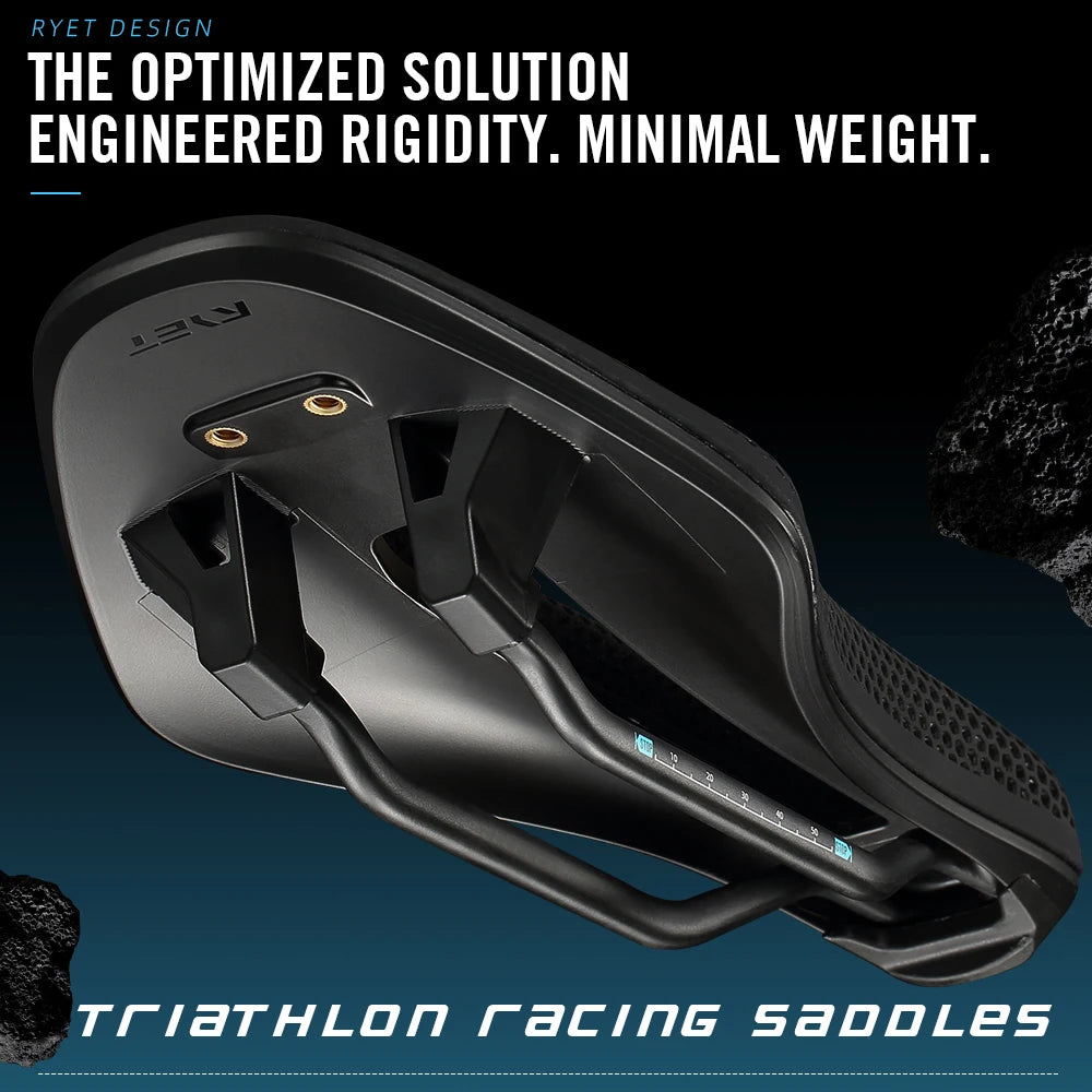 RYET TT01 Triathlon 3D Saddle VCM Short Nose Aero Carbon 3D Printed