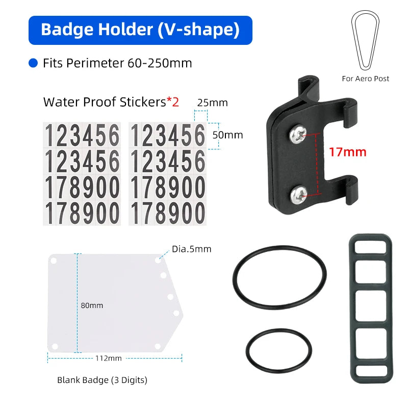 Bicycle Triathlon Racing Number Plate Holde