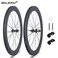700C 1353g 60mm 5.2mm Carbon Spoke Wheels Road Bike Disc Brake Clincher Tubeless