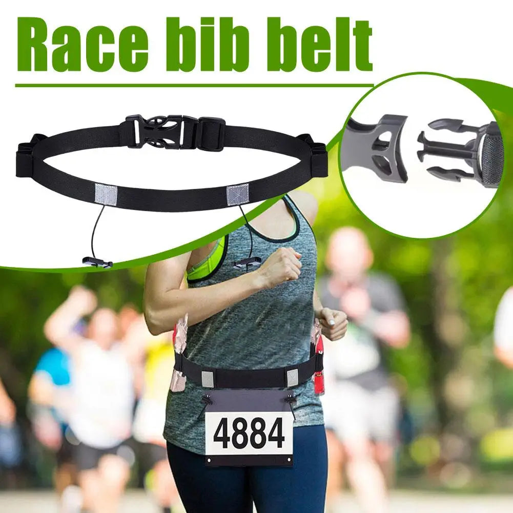 Ironman Triathlon Marathon Running Belt Adjustable Elastic