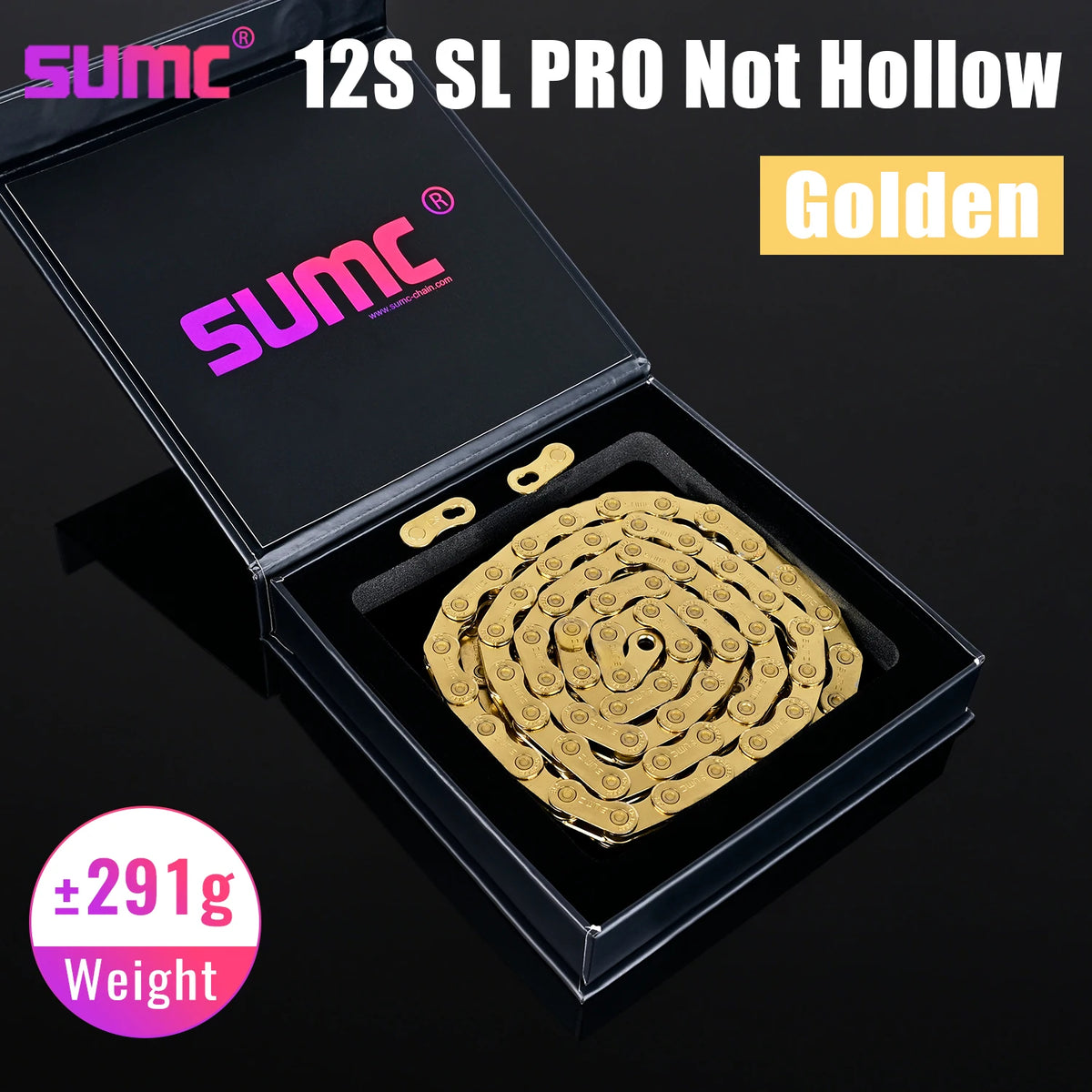 12 Speed Bike Chain SL Full/EL Half Hollow 126L MTB Road Chain for Shimano SRAM Campagnolo Rainbow Gold Oil Slick Ultraligh