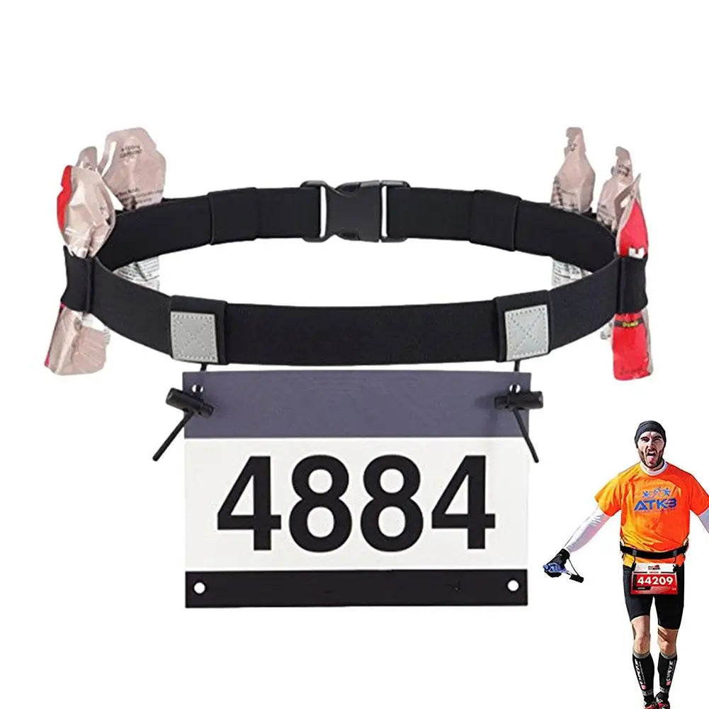 Ironman Triathlon Marathon Running Belt Adjustable Elastic