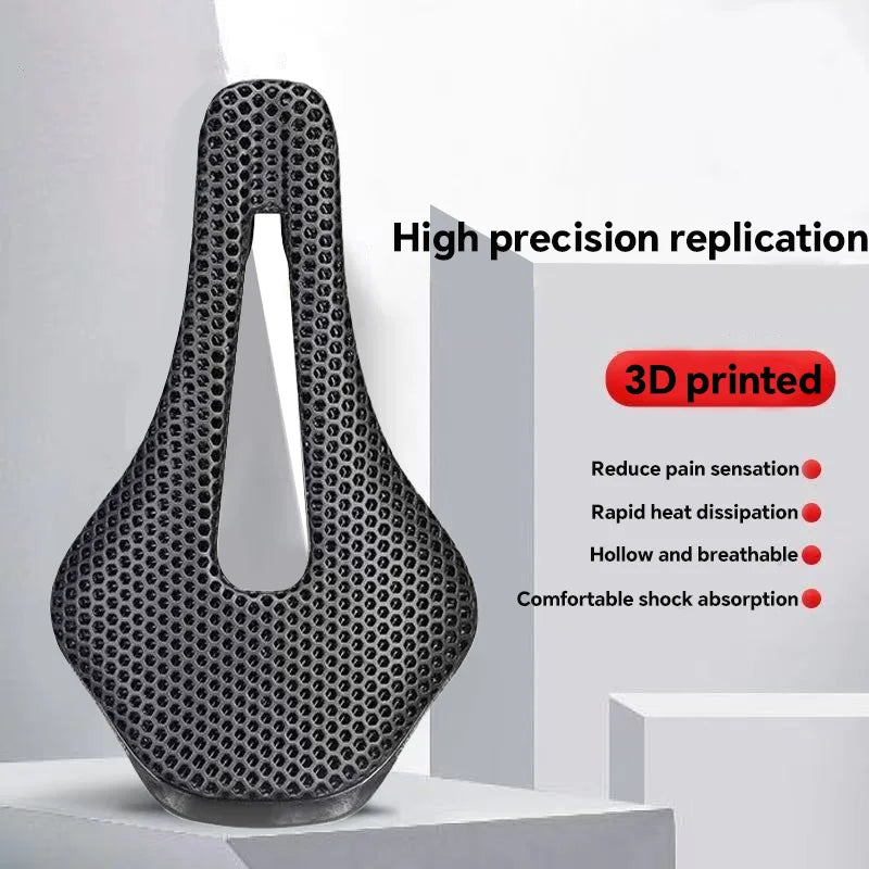 3D Printed Saddle 7*7mm Bike Seating For Men Women Triathlon
