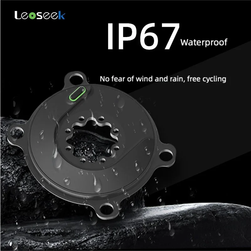 Leoseek Ultralight Power Meter Set Type-C 110BCD ANT+BLUETOOTH 4.0 Spindle Power Meter For Shimano For Sram For Road Bicycle