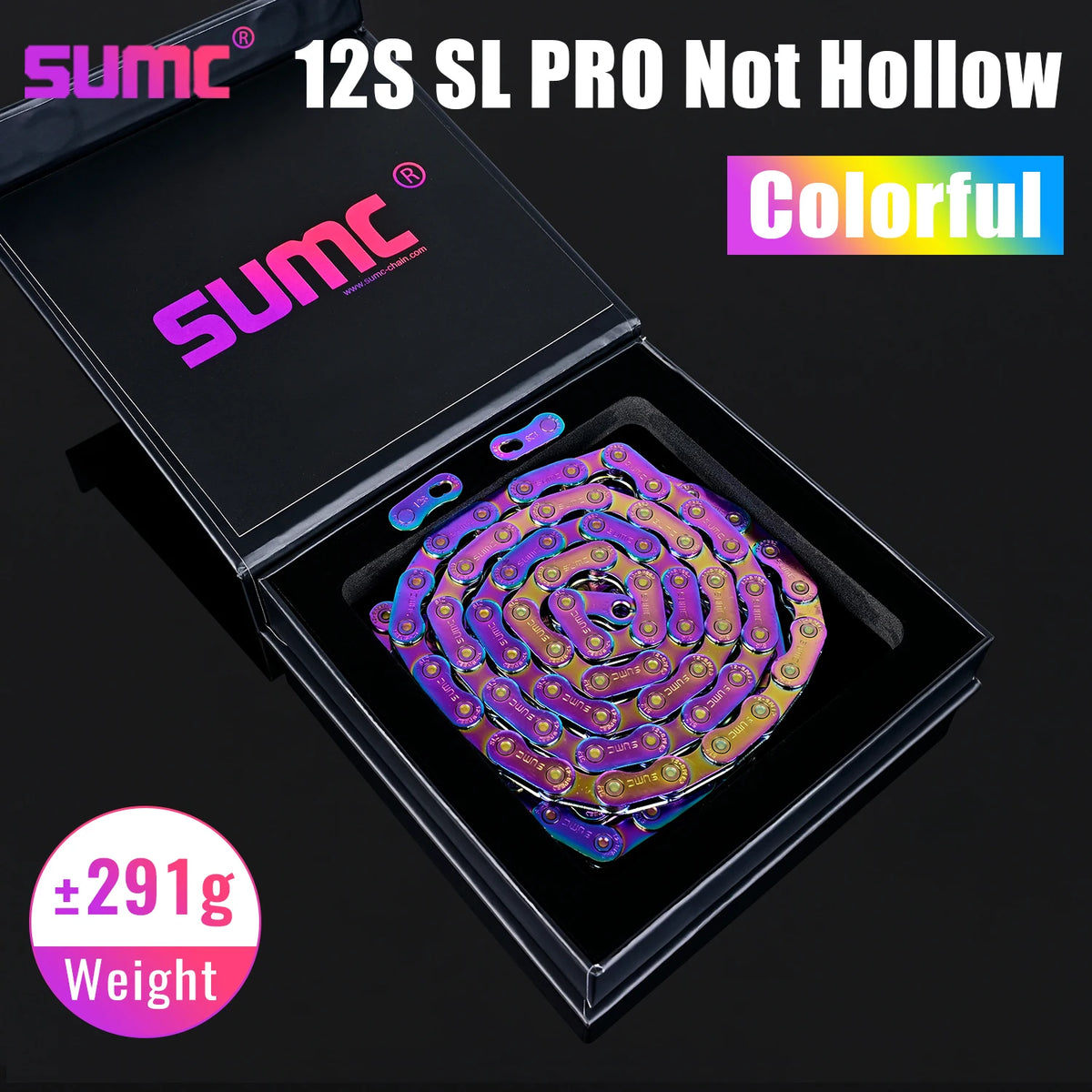 12 Speed Bike Chain SL Full/EL Half Hollow 126L MTB Road Chain for Shimano SRAM Campagnolo Rainbow Gold Oil Slick Ultraligh